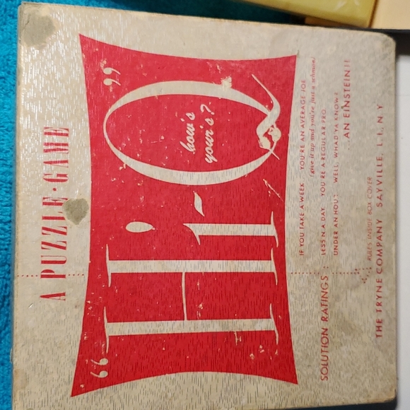 Vintage Game HI-Q Family Game Puzzle Game in Original Box - Approx 1940's 1950's - Picture 3 of 8